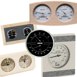 Bastutermometrar och hygrometrar