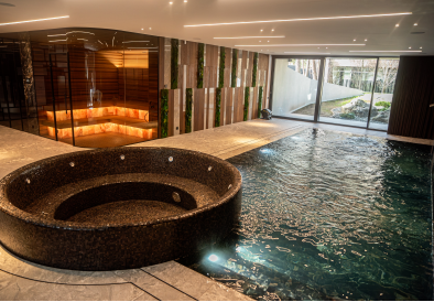 Private infrared sauna and swimming pool project