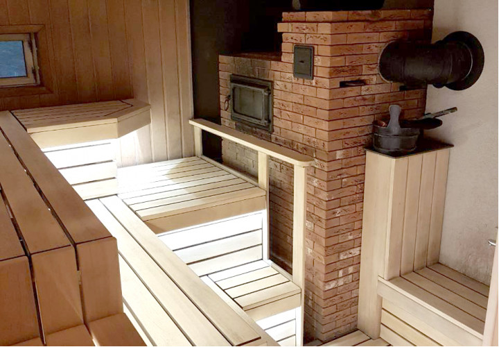 Renovering av ångbad i "Vyšnių dvaras"