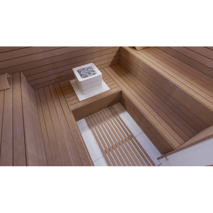 Förstärkt golvgaller, Thermo asp, 600x800x43 mm