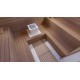 Förstärkt golvgaller, Thermo asp, 600x800x43 mm
