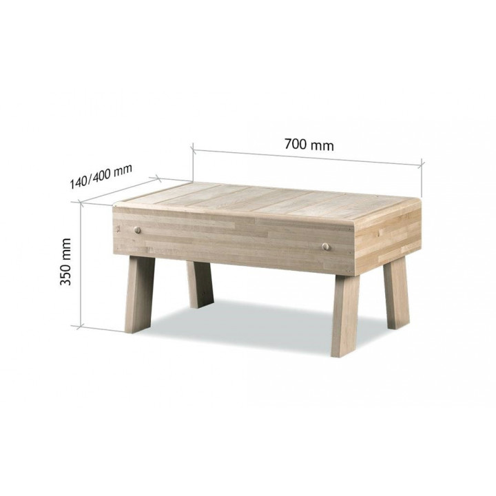 Bastubänk - trappa HS 1, asp