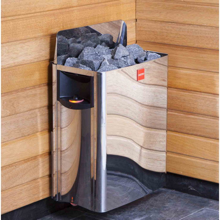 Elektrisk bastuaggregat - HARVIA The Wall SW90 9,0 kW med kontrollpanel