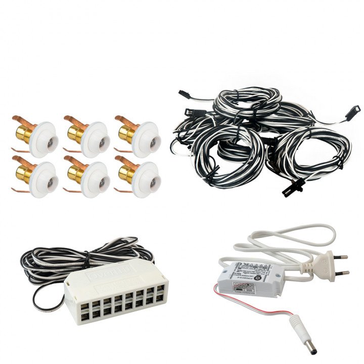 Bastubelysning Led Lite 6, vit