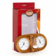 SAUNIA 3-i-1 termo-hygrometer med sandtimer 591L