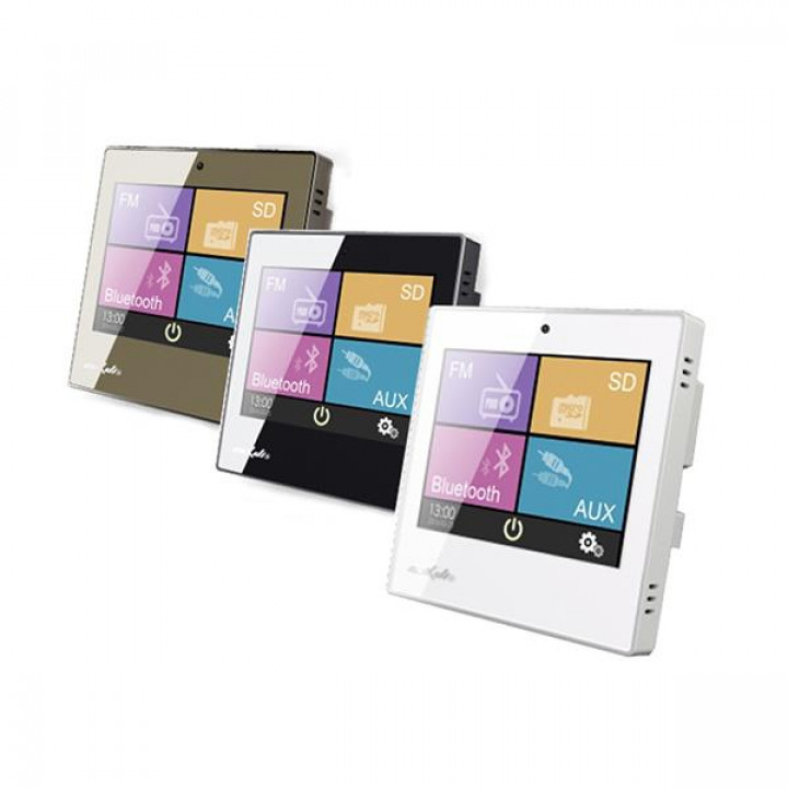 Smart Home on Wall Music Amplifier DSPPA DM837. Svart