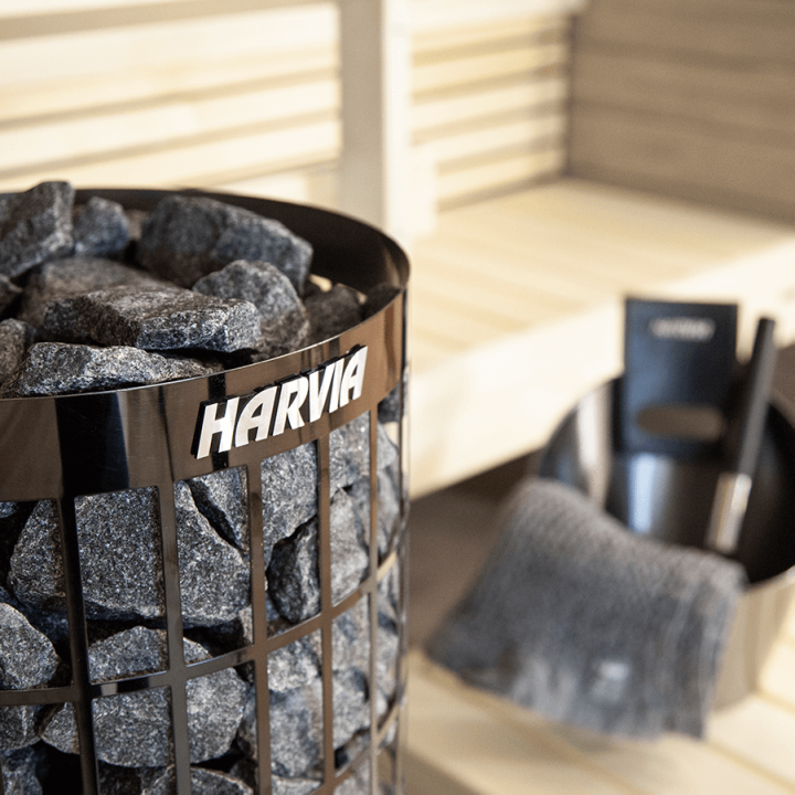 Elektrisk bastuaggregat - HARVIA Cilindro Black Steel PC70 6,8 kW