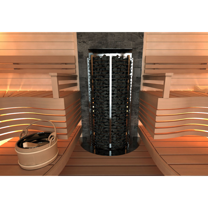Elektrisk bastuaggregat – SAWOTEC Tower Wall, utan styrenhet 6 kW