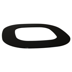 Inbäddningsfläns - HELO Himalaya, svart glas  Inbäddningsfläns - HELO Himalaya, svart glas