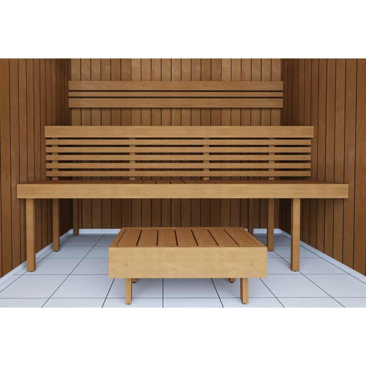 Modulär bastubänk STANDART, Thermo-asp
