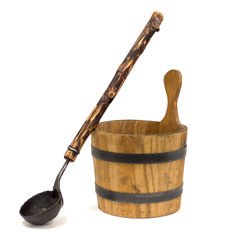 Hink och slev Legend smidd set 7,0 L