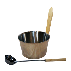 SAUNIA rostfritt stålset 4 l 