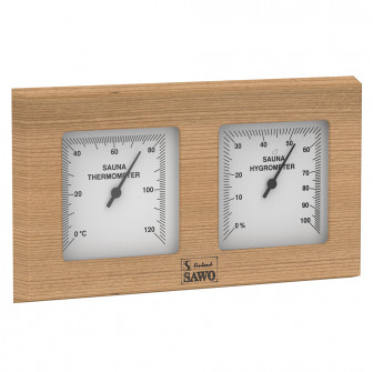 SAWO termohygrometer 224-THD, cederträ