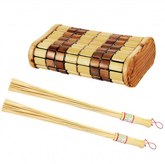Nackstöd och bambu visp set