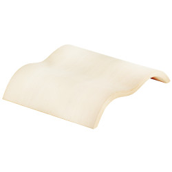 SAWO nackstöd i trä wave 515-A, asp 