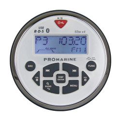 Musikcenter utan högtalare, vattentätt, vitt 