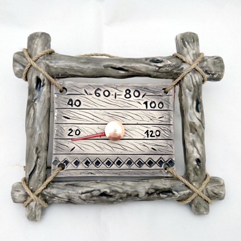 Keramisk bastutermometer - i kvistram Keramisk bastutermometer - i kvistram