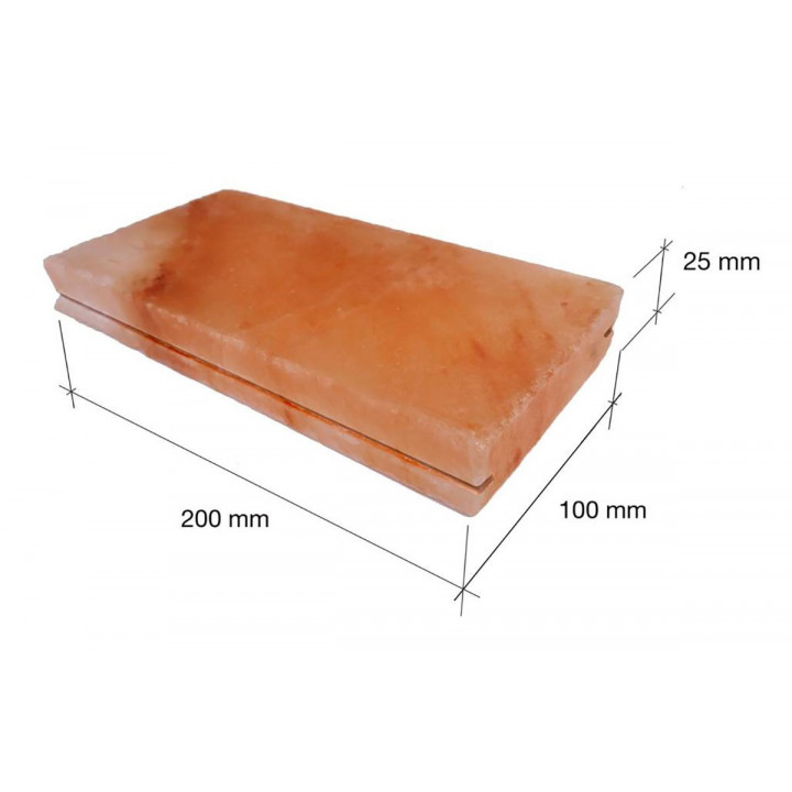 Polerade himalayasaltstenar med skåra 200x100x25mm