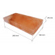 Polerade himalayasaltstenar med skåra 200x100x25mm