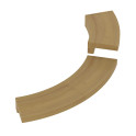 Inbäddningsfläns - för SAWOTEC Tower Corner-värmare, trä - 1