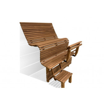 Modulär bastubänk ERGONOMIC, Thermo asp
