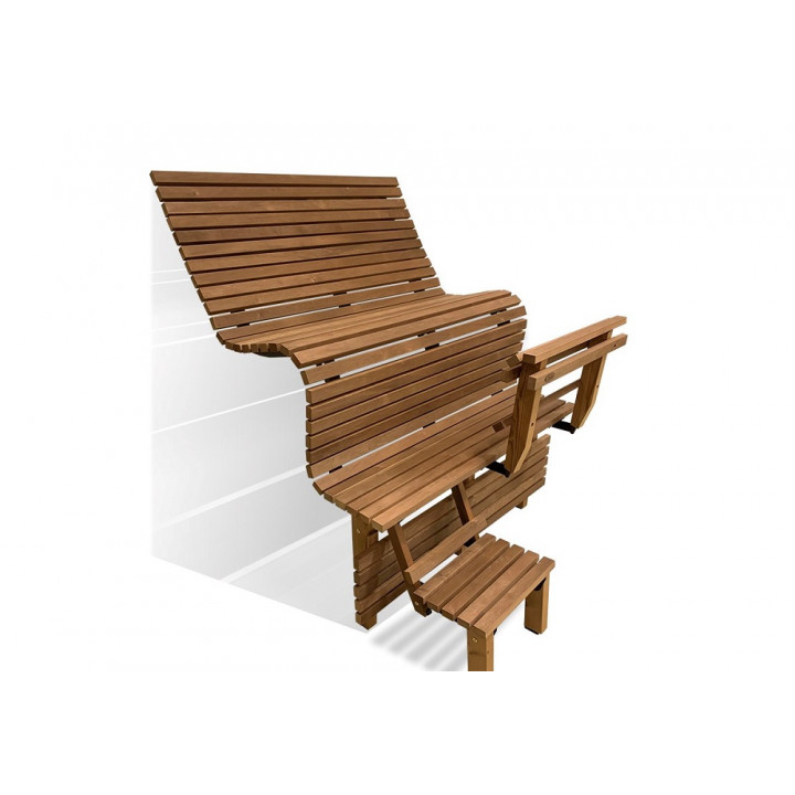 Modulär bastubänk ERGONOMIC, Thermo asp