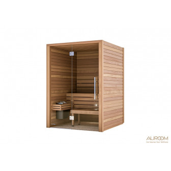 Auroom bastuhus 150x150x205cm, med glas