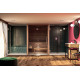 Auroom bastuhus 150x150x205cm, med glas