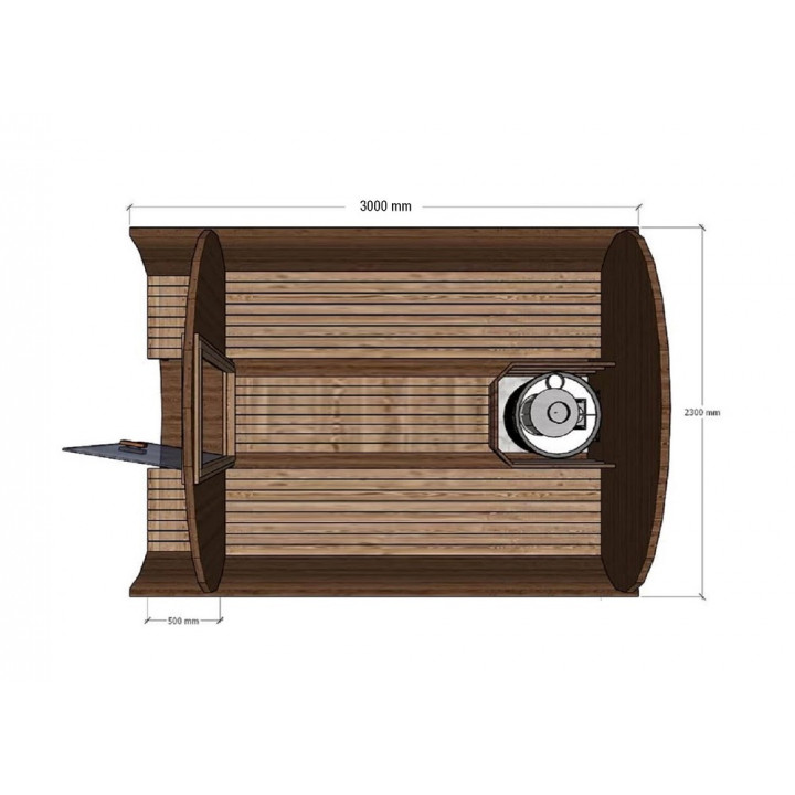 Bastuhus RT-300P