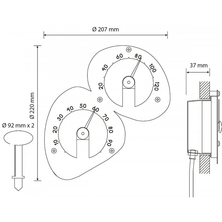 Termo-hygrometer - CARIITTI, vit