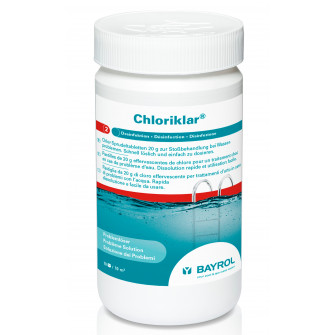 Snabblösliga klortabletter Chloriklar, 1 kg