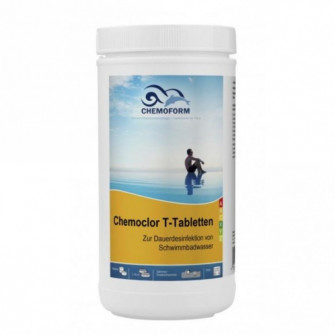 Långsamt upplösande klor CHEMOCLOR T-tabletter 20 g, 1 kg