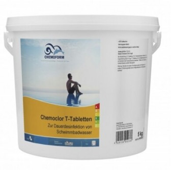Långsamt upplösande klor CHEMOCLOR T-tabletter 20 g, 5 kg