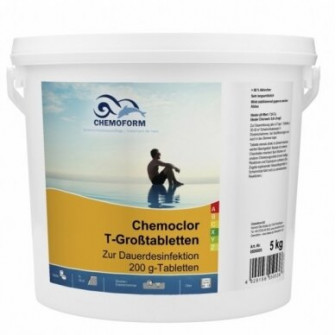Långsamt upplösande klor CHEMOCLOR T-tabletter 200 g, 5 kg