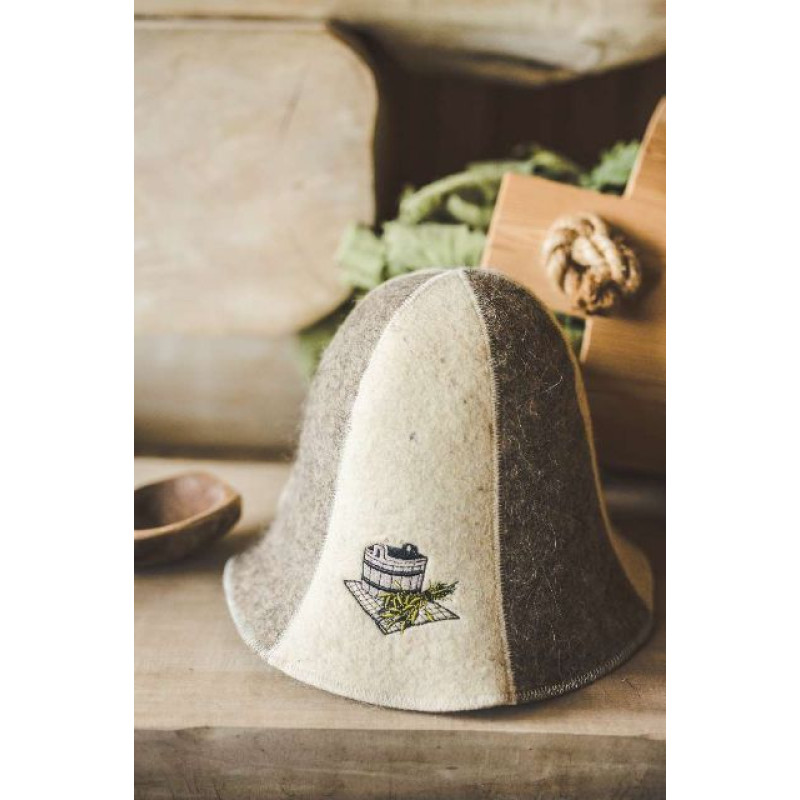 Bastuhatt - HINK OCH BASTUVISPAR, randig