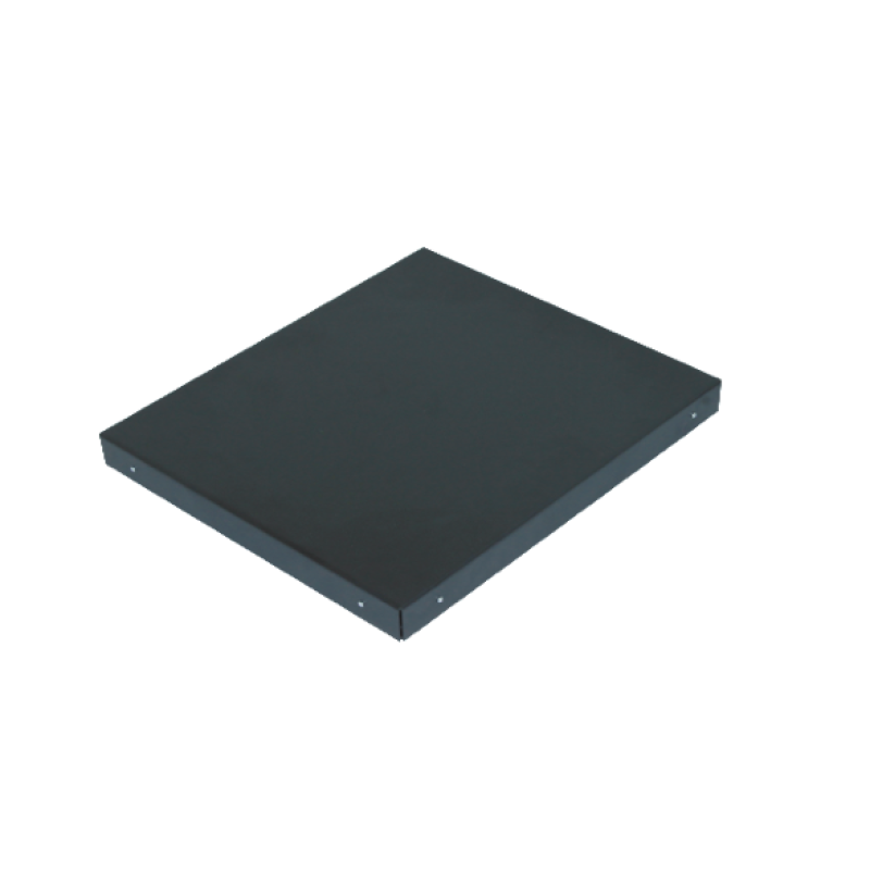 Skyddsdyna för en braskamin, svart metall