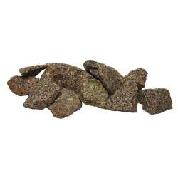HARVIA stenar, röd granit 5-10 cm