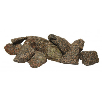 HARVIA stenar, röd granit 5-10 cm