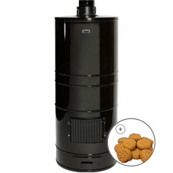 Vedeldad bastuugn - AITO AK-57, förlängd, KERKES stenar ingår 