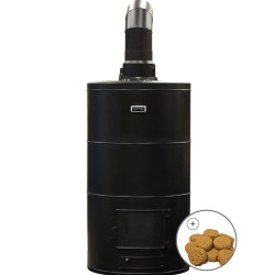 Vedeldad bastuugn - AITO AK-68, med keramiska stenar 