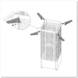 Monteringsfästen för EOS Edge ugnsskåp 