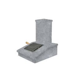 Sten skorsten finish, Täljsten, 540 mm 