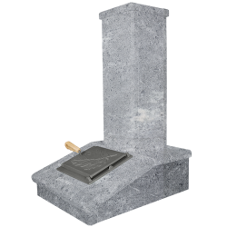 Sten skorsten finish, Täljsten, 790 mm  Sten skorsten finish, Täljsten, 790 mm