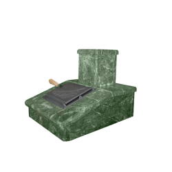 Stenskorstensfinish, serpentin, 290 mm  Stenskorstensfinish, serpentin, 290 mm