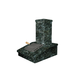 Stenskorstensfinish, mörk Serpentine, 540 mm 