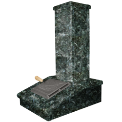 Stenskorstensfinish, mörk Serpentine, 790 mm  Stenskorstensfinish, mörk Serpentine, 790 mm