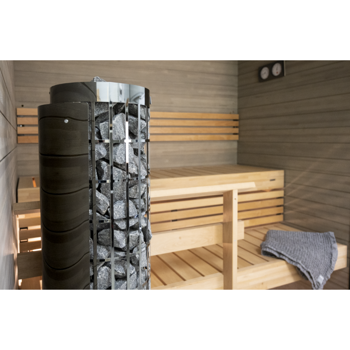 Elektrisk bastuaggregat - HARVIA Cilindro Black Steel PC66 6,6 kW