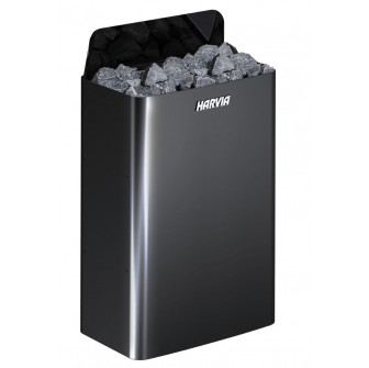 Elektrisk bastuaggregat - HARVIA The Wall Black Steel SW90E 9 kW