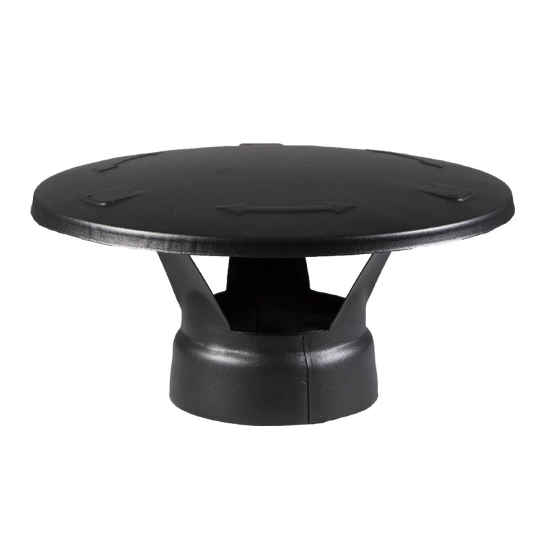 Reservdel till värmare stålskorsten HARVIA - Regnlock, svart