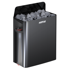 Elektrisk bastuaggregat - HARVIA The Wall Black Steel SW45 4,5 kW  Elektrisk bastuaggregat - HARVIA The Wall Black Steel SW45 4,5 kW